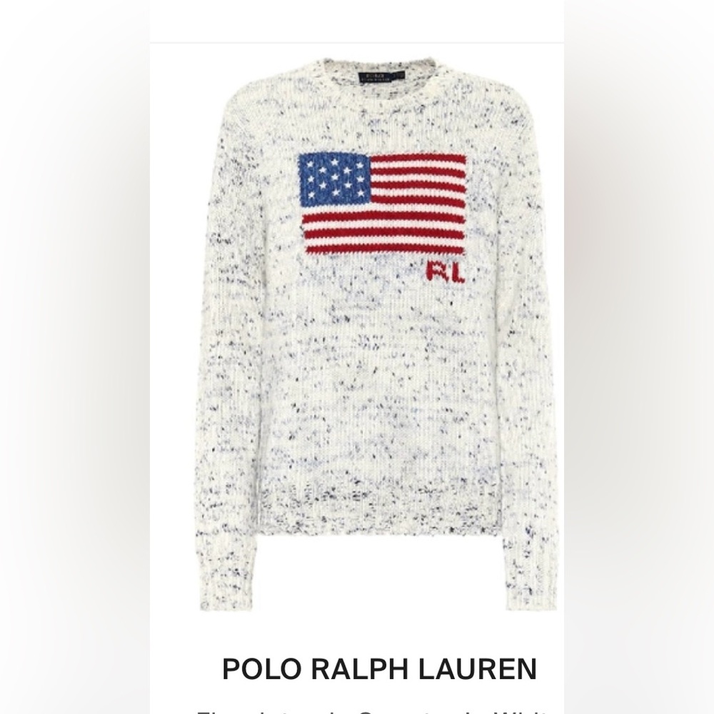 Polo Ralph Lauren Intarsia American Flag Sweater
